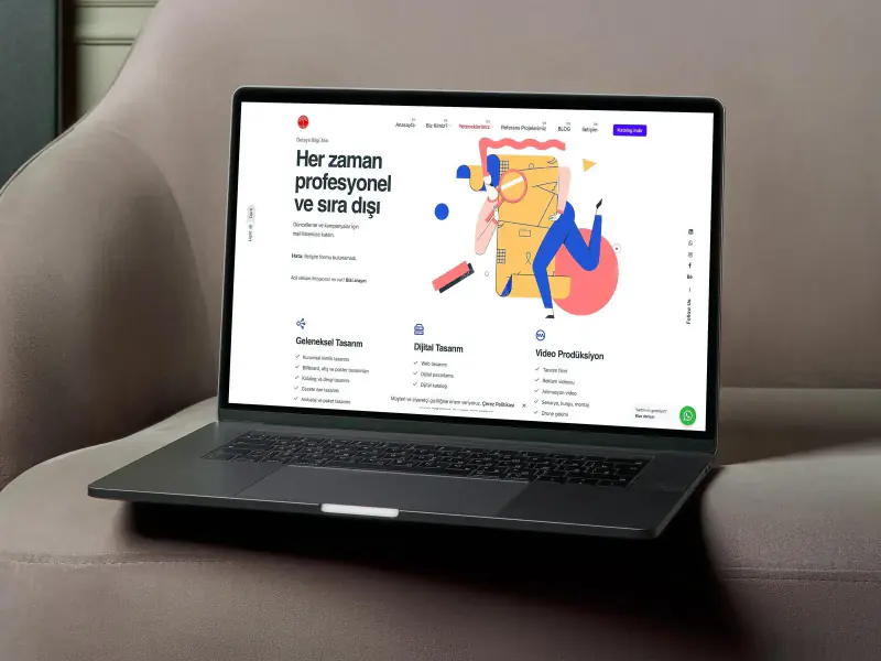 Web Siteleri Web & Dijital çalışması — kare 1