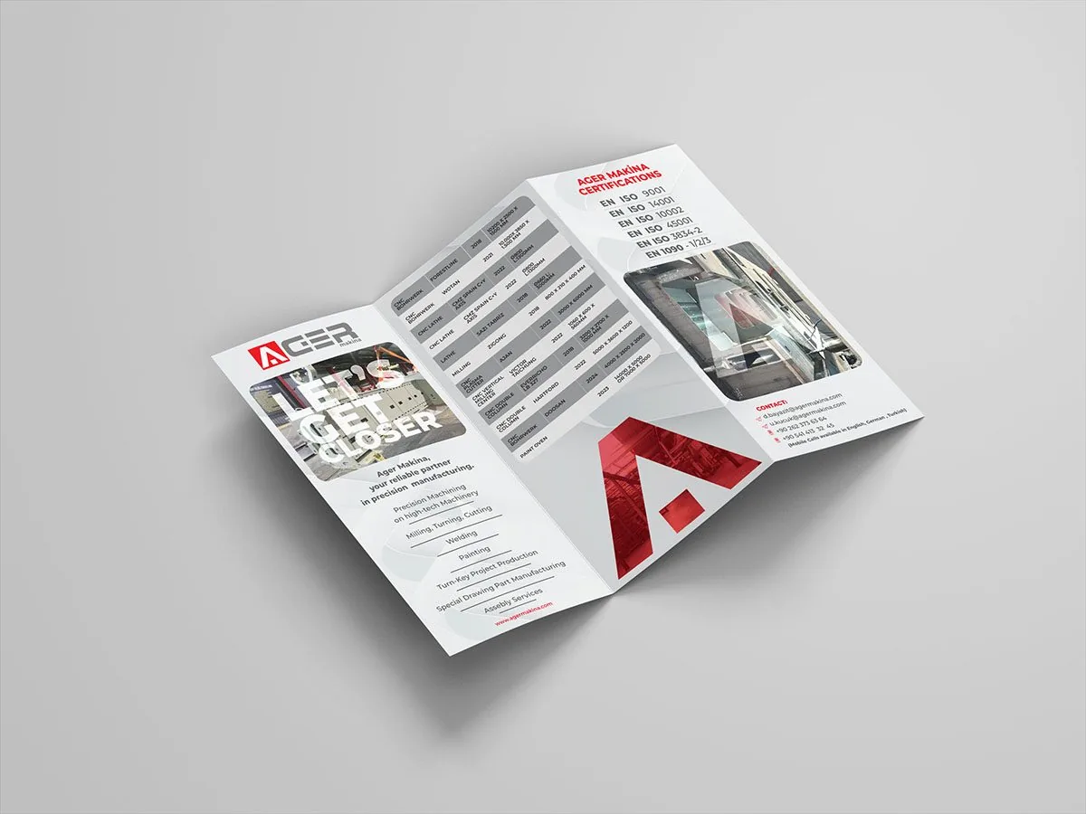 Ager Makine Ambalaj & Katalog çalışması görseli