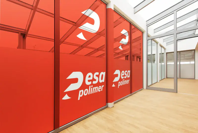 Esa Polimer ofis cam giydirme marka kimliği uygulaması